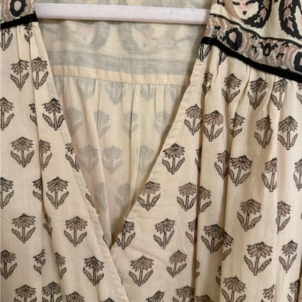 Cleobella Beige Floral Long Sleeve Dress - Picture 4 of 4